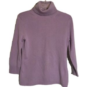 Cashmere Lavender Turtle Neck Sweater